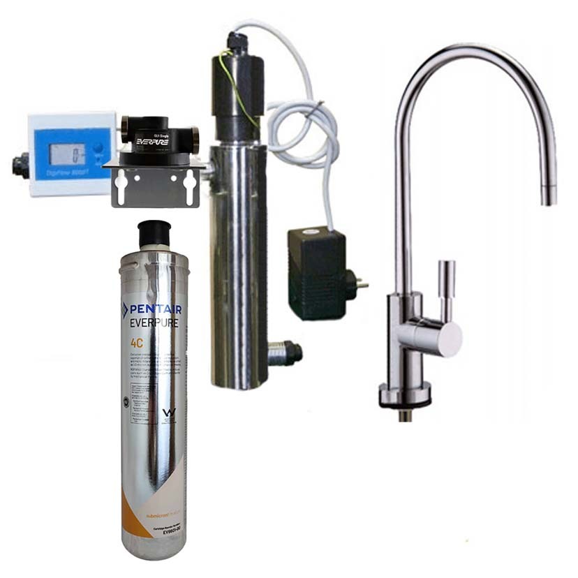 Everpure Water filtration system with 4C filter