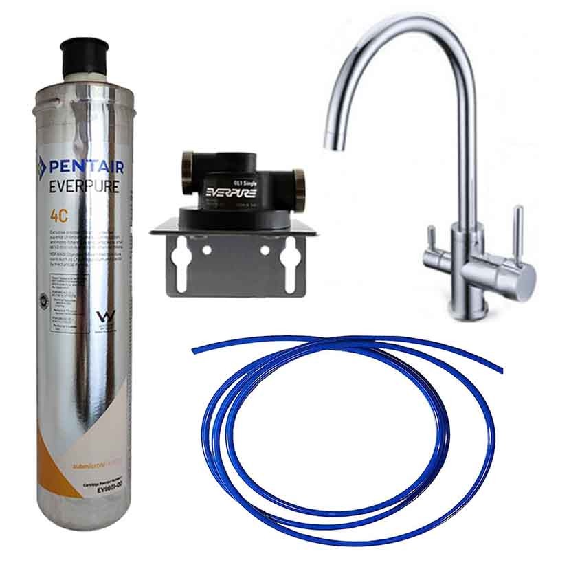 Everpure Water filtration system with 4C filter