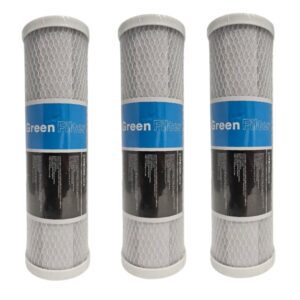 3 cartucce carbon block 2,5"x 9-3/4" - 10 micron