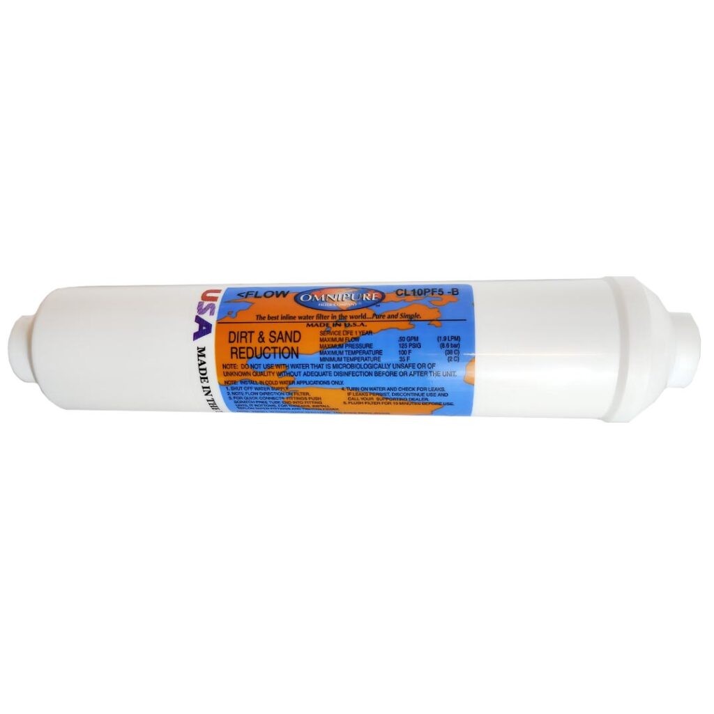 OmniPure Filtro Acqua Universale In-Line (K2533-JJ) Con Raccordi Quick Connect 1/4'' - Confezione Da 2 - 3