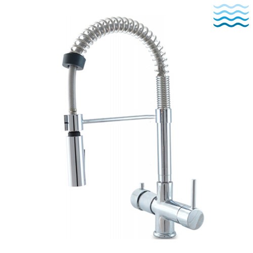 Faucets for water treatment systems