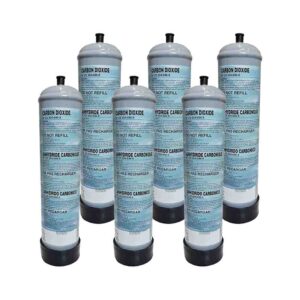 Confezione Da 6 Bombole Co2 Monouso Da 600 Gr. Recuperato