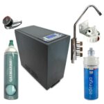 Refrigeratore sotto lavello completo di sistema di filtrazione co2 da 1 kg e rubinetto 3 vie