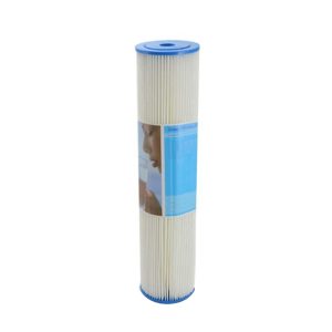 Pleated polyester sediment cartridges