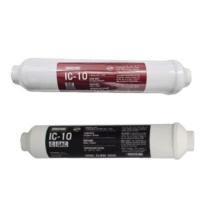 Ionicore IC-10SE sediment in line filter + Ionicore IC-10CGAC coconut granular activated carbon in line filter