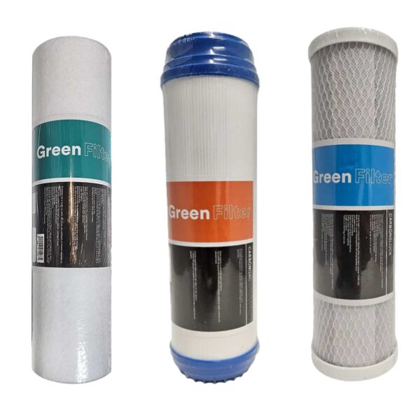 Set di 3 filtri osmosi inversa green filter