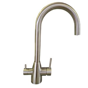 Aisi 304 Stainless Steel 3-Way Faucet - Brushed Nickel Finish