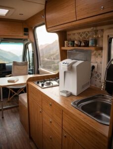 refrigeratore acqua top in camper